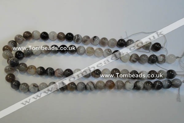 CAG2413 15.5 inches 10mm round Chinese botswana agate beads