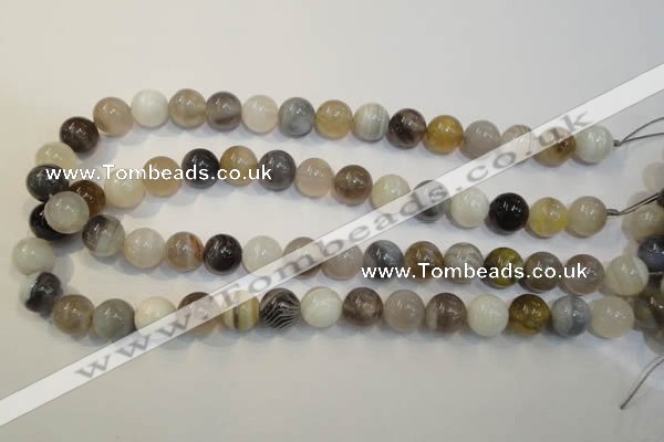 CAG2414 15.5 inches 12mm round Chinese botswana agate beads