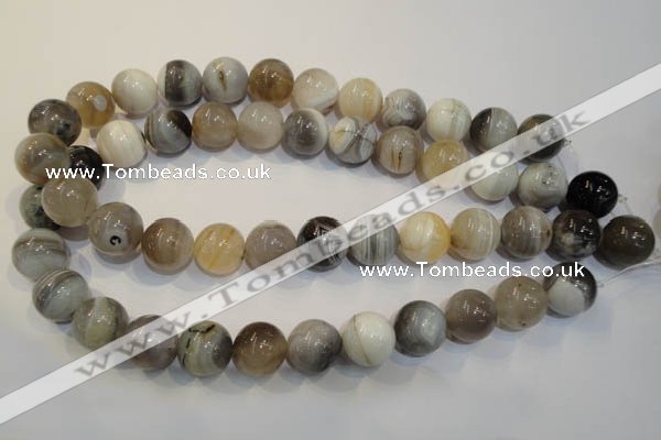 CAG2416 15.5 inches 16mm round Chinese botswana agate beads