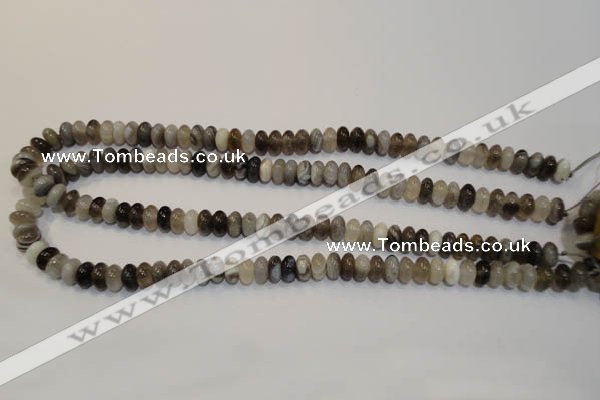 CAG2430 15.5 inches 5*8mm rondelle Chinese botswana agate beads