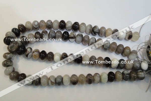 CAG2432 15.5 inches 10*14mm rondelle Chinese botswana agate beads