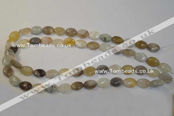 CAG2442 15.5 inches 10*14mm oval Chinese botswana agate beads