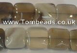 CAG2450 15.5 inches 14*14mm square Chinese botswana agate beads