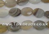 CAG2463 15.5 inches 10*14mm faceted oval Chinese botswana agate beads