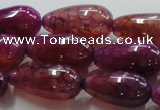 CAG251 15.5 inches teardrop 13*28mm dragon veins agate beads