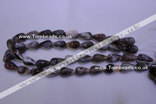 CAG2761 15.5 inches 12*20mm teardrop botswana agate beads wholesale