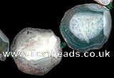 CAG329 rough agate nugget shape  gemstone beads Wholesale