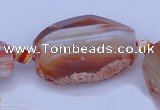 CAG332 rough agate nugget shape gemstone beads Wholesale
