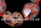 CAG334 nugget shape rough agate gemstone beads Wholesale