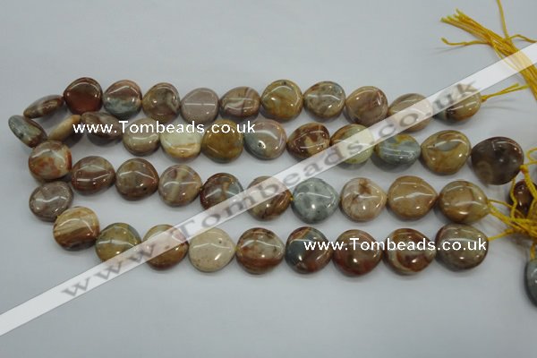 CAG3598 15.5 inches 18*18mm heart Morocco agate beads wholesale