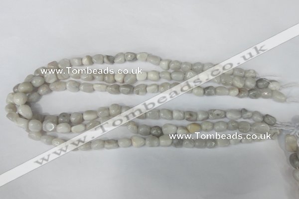 CAG3600 15.5 inches 8*10mm nuggets natural crazy lace agate beads