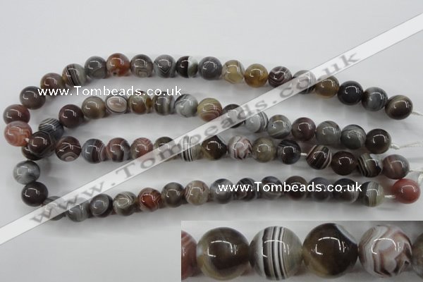 CAG3684 15.5 inches 12mm round botswana agate beads wholesale