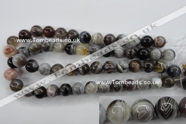 CAG3685 15.5 inches 14mm round botswana agate beads wholesale