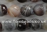 CAG3695 15.5 inches 14mm faceted round botswana agate beads wholesale