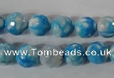 CAG3873 15.5 inches 10mm faceted round fire crackle agate beads