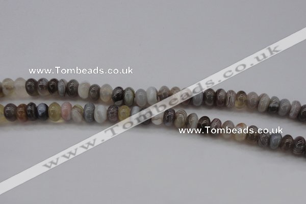 CAG3988 15.5 inches 5*8mm rondelle botswana agate gemstone beads