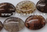 CAG4073 15.5 inches 18*25mm oval dragon veins agate beads