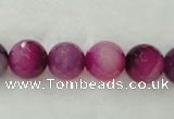 CAG418 15.5 inches 14mm faceted round agate beads Wholesale