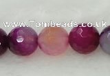 CAG419 15.5 inches 16mm faceted round agate beads Wholesale