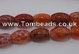 CAG4190 15.5 inches 8*12mm rice natural fire agate beads