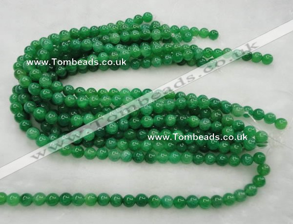 CAG420 15.5 inches 10mm round green agate beads Wholesale