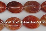 CAG4215 15.5 inches 15*20mm oval natural fire agate beads