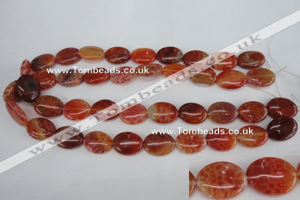 CAG4215 15.5 inches 15*20mm oval natural fire agate beads