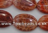 CAG4217 15.5 inches 22*30mm oval natural fire agate beads