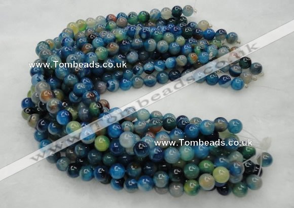 CAG423 15.5 inches 12mm round blue agate beads Wholesale