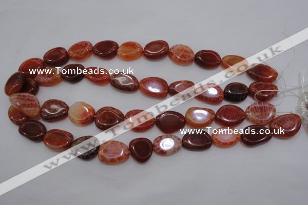 CAG4230 15.5 inches 12*16mm - 14*19mm freeform natural fire agate beads