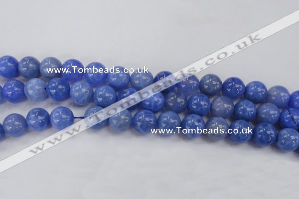 CAG4303 15.5 inches 10mm round dyed blue fire agate beads