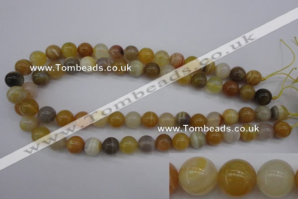 CAG4324 15.5 inches 12mm round botswana agate gemstone beads