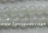 CAG4340 15.5 inches 4mm round white agate beads wholesale