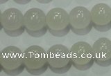 CAG4341 15.5 inches 6mm round white agate beads wholesale
