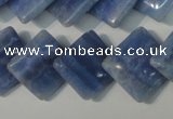 CAG4398 15.5 inches 18*18mm diamond dyed blue lace agate beads