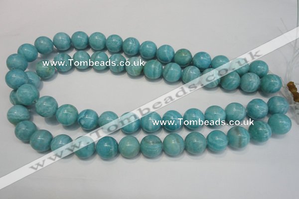 CAG4405 15.5 inches 14mm round dyed blue lace agate beads