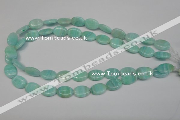 CAG4414 15.5 inches 13*18mm oval dyed blue lace agate beads