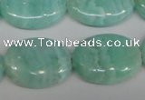 CAG4415 15.5 inches 18*25mm oval dyed blue lace agate beads