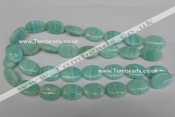 CAG4415 15.5 inches 18*25mm oval dyed blue lace agate beads