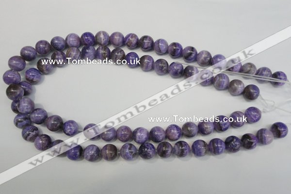 CAG4434 15.5 inches 12mm round dyed blue lace agate beads