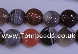 CAG4442 15.5 inches 12mm flat round botswana agate beads wholesale