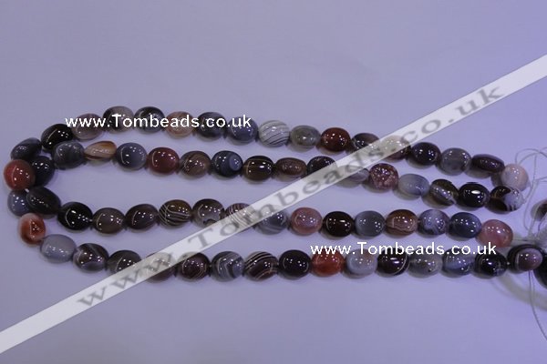 CAG4451 15.5 inches 10*12mm oval botswana agate beads wholesale