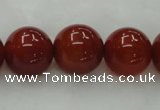 CAG446 15.5 inches 16mm round red agate gemstone beads wholesale