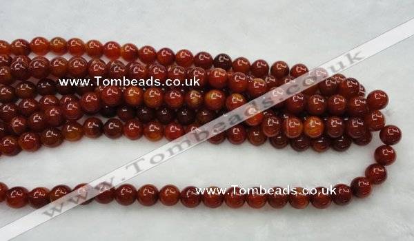 CAG446 15.5 inches 16mm round red agate gemstone beads wholesale