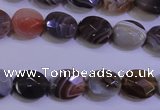 CAG4461 15.5 inches 10*12mm faceted oval botswana agate beads