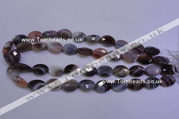 CAG4464 15.5 inches 13*18mm faceted oval botswana agate beads