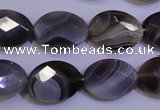 CAG4465 15.5 inches 15*20mm faceted oval botswana agate beads