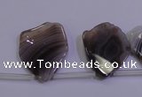 CAG4468 Top-drilled 15*20mm – 28*38mm freeform botswana agate beads