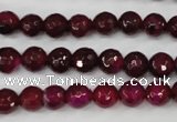 CAG4508 15.5 inches 8mm faceted round agate beads wholesale