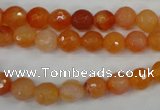 CAG4509 15.5 inches 8mm faceted round agate beads wholesale